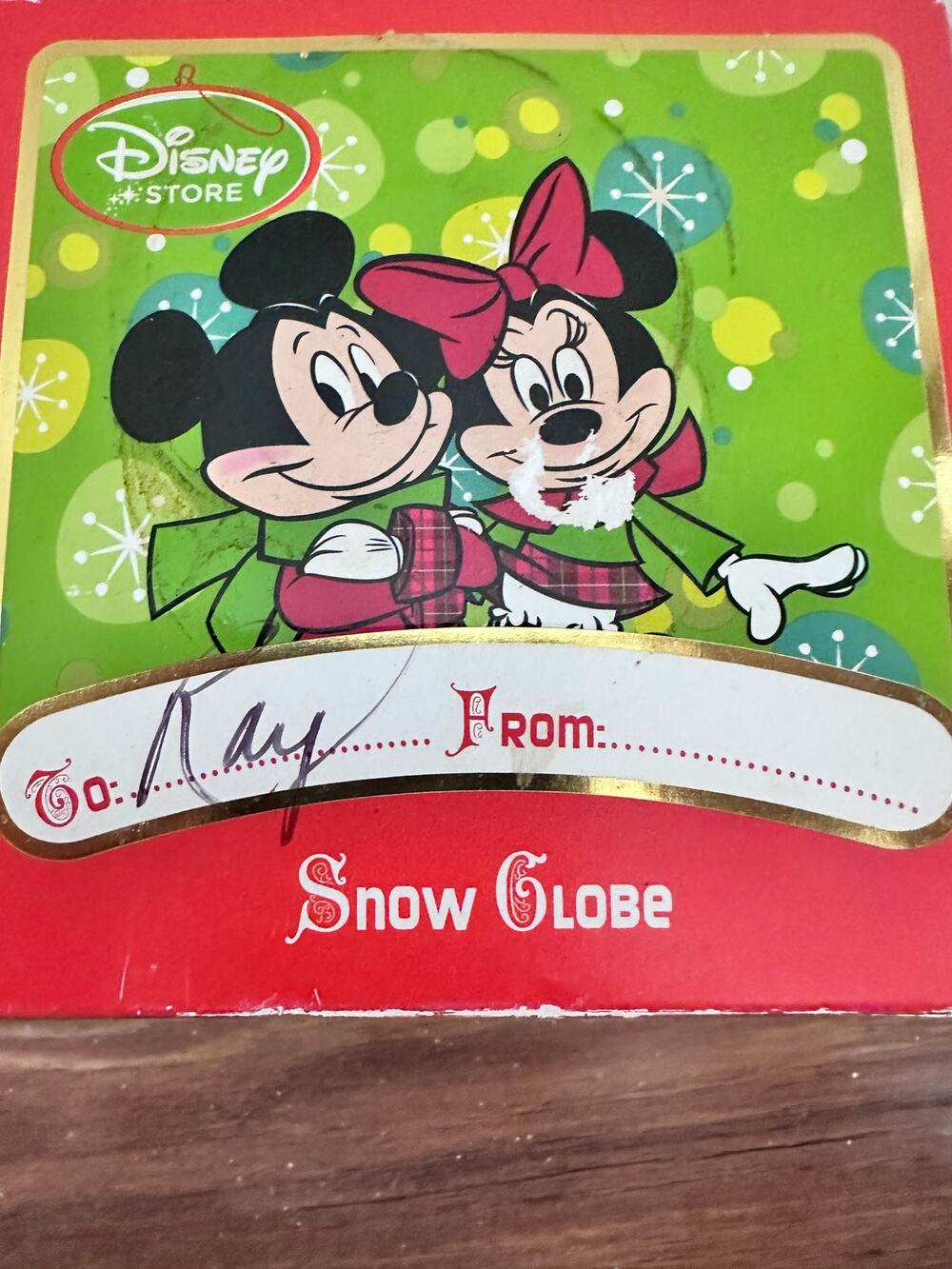 2012 Disney Mickey Mouse Snow globe new
